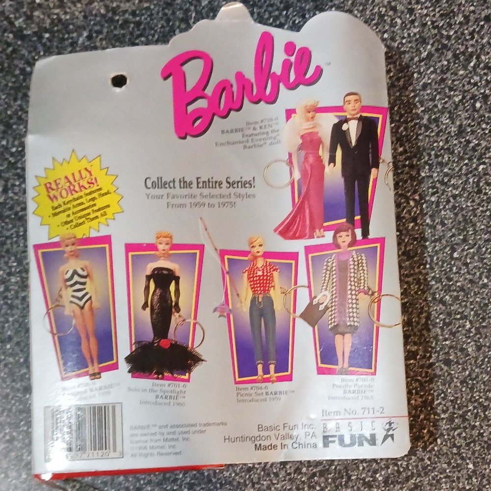 Barbie Enchanted Evening Basic Fun Really Works Keychain. 1996 - Picture 2 of 6
